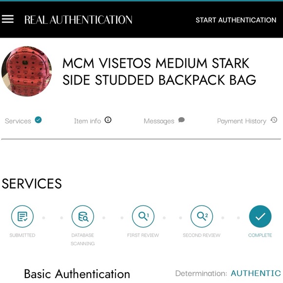 MCM Visetos Stark Side Studded Backpack Bag - Picture 12 of 12